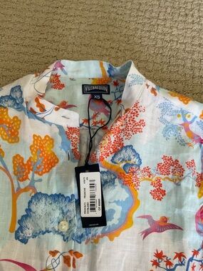 Vilebrequin Women’s Floral Print Linen Cover Up Dress  - Multicolor